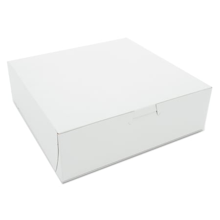 Sct White One-Piece Non-Window Bakery Boxes, 8 x 8 x 2.5, White, Paper, 250PK SCH 0933